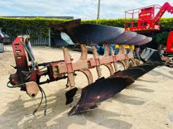 GREGOIRE BESSON 4 FURROW REVERSABLE PLOUGH*VIDEO*