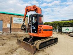 HITACHI EX75UR EXCAVATOR*C/W 5 TINE SCRAP GRAB*VIDEO*