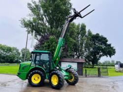 JOHN DEER 3800 4WD TELEHANDLER C/W PIN & CONE HEAD STOCK & TINES *VIDEO*