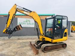 CATERPILLAR 302.5C EXCAVATOR*C/W LOG GRAB*YEAR 2008*VIDEO*