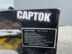 NEW*2025*CAPTOK CK-D680 HYDRAULIC POST KNOCKER TO SUIT SKIDSTEER*VIDEO*