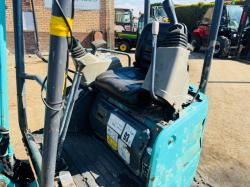 KOBELCO SK17SR-5 EXCAVATOR*YEAR 2016*C/E BUCKET*VIDEO*