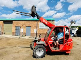 MANITOU SLT415B TELEHANDLER*C/W PALLET TINES*VIDEO*