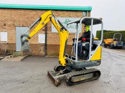 WACKER NEUSON ET16 EXCAVATOR*YEAR 2019*1162 HOURS*VIDEO*