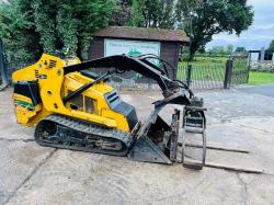 VERMEER S725TX TRACKED LOADER *YEAR 2016, 1292 HOURS* C/W BUCKET, TINES & GRAB*VIDEO* 