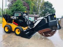 JCB 260 4WD SKIDSTEER *YEAR 2017, ONLY 182 HOURS * C/W WHEEL SAW & BUCKET *VIDEO*