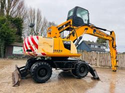 JCB JS175W HIGH RISE CABIN WHEELED EXCAVATOR *YEAR 2012* C/W FRONT BLADE *VIDEO*