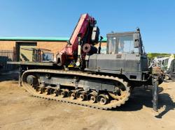 MOROOKA TRACKED DUMPER*C/W FASSI F455XP 7 PUSH OUT CRANE*VIDEO*