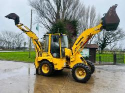 KOMATSU WB70A 4WD PIVOT STEER BACKHOE DIGGER C/W QUICK HITCH *VIDEO*