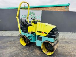 AMMANN AV12-2 VIBRATING DOUBLE DRUM ROLLER*C/W ROLL BAR*VIDEO*