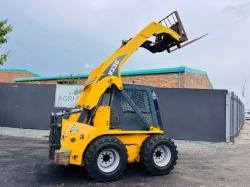 GHEL V330 HI LIFT SKIDSTEER*YEAR 2012*C/W NEW WHEELS AND TYRES & PALLET TINES*VIDEO*