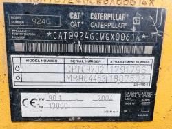 CATERPILLAR 924G 4WD LOADING SHOVEL C/W QUICK HITCH *VIDEO*