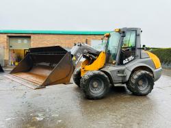 MECALAC N506 E125 ARTICULATED WHEELED LOADER*C/W BUCKET*VIDEO*