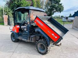 KUBOTA RTV900 4WD UTV *ROAD REGISTERED, YEAR 2011* C/W POWER STEERING *VIDEO*
