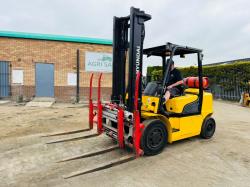 HYUNDAI 35L-7A FORKLIFT*C/W FORK POSITIONER*YEAR 2016*VIDEO*