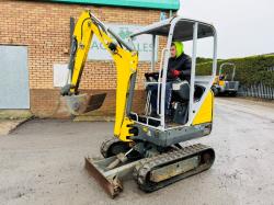WACKER NEUSON ET16 EXCAVATOR*YEAR 2019*1162 HOURS*VIDEO*