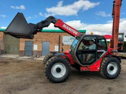 MANITOU MLT 741 TURBO TELEHANDLER*C/W BUCKET*AG SPEC*VIDEO*