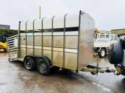 IFOR WILLIAMS CATTLEBOX TRAILER*C/W PARTITION*VIDEO*