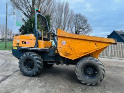 TEREX TA6 4WD DUMPER * YEAR 2015 * C/W ROLE BAR *VIDEO*