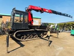 MOROOKA TRACKED DUMPER*C/W FASSI F455XP 7 PUSH OUT CRANE*VIDEO*