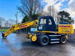 KOMATSU PW170ES-6K 4WD WHEELED EXCAVATOR C/W QUICK HITCH & RAILWAY GEAR *VIDEO*