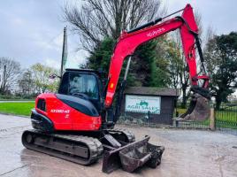 KUBOTA KX080-4TRACKED EXCAVATOR *YEAR 2020, 3465 HOURS* C/W QUICK HITCH *VIDEO*