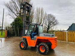 AUSA CH280 4WD ROUGH TERRIAN FORKLIFT C/W SIDE SHIFT * SEE VIDEO *