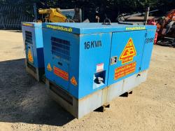 STEPHILL ECP28 2L4 16KVA GENERATOR*CHOICE OF 2*YEAR 2016*VIDEO*