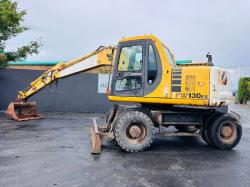 KOMATSU PW130ES 4WD WHEELED EXCAVATOR *C/W BUCKET *VIDEO*