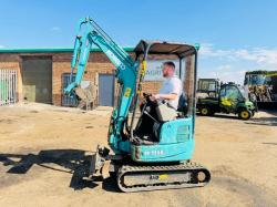 KOBELCO SK17SR-5 EXCAVATOR*YEAR 2016*C/E BUCKET*VIDEO*