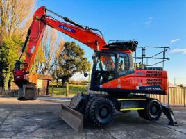 DOOSAN DX170W 4WD WHEELED EXCAVATOR *YEAR 2016* C/W HYDRAULIC TILITING QH *VIDEO*