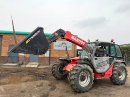 MANITOU MT732 TELEHANDLER*C/W BUCKET AND TINES*VIDEO*