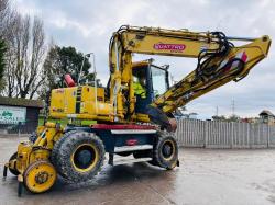 KOMATSU PW150ES-6K 4WD WHEELED EXCAVATOR C/W QUICK HITCH & RAILWAY GEAR *VIDEO*
