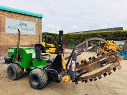 4WD ARTICULATED TRENCHER*C/W KUBOTA ENGINE*VIDEO*