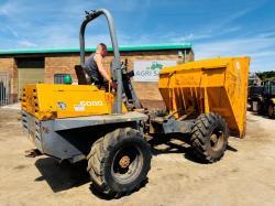 BENFORD TEREX PT6000 STRAIGHT TIP DUMPER*VIDEO*