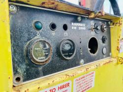 RAMMAX 2900-HF DOUBLE DRUM TRENCH ROLLER C/W KUBOTA ENGINE *VIDEO*