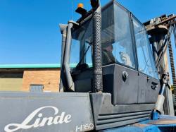 LINDE H160/02 FORKLIFT*C/W SIDE SHIFT*16 TONNE LIFT*VIDEO*