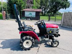 YANMAR GK13 4WD COMPACT TRACTOR *1451 HOURS* C/W ROLE BAR *VIDEO*