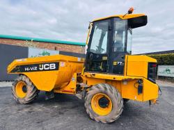 JCB 7FT 7 TONNE STRAIGHT TIP DUMPER* READING 1285 HOURS*YEAR 2018*VIDEO*