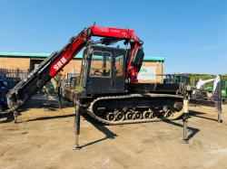 MOROOKA TRACKED DUMPER*C/W FASSI F455XP 7 PUSH OUT CRANE*VIDEO*