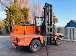 BOSS 556HH SIDE LOADING FORKLIFT C/W 2 STAGE MAST *VIDEO*