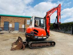 KUBOTA KX121-3 EXCAVATOR*C/W GRAPPLE*3141 HOURS*VIDEO*