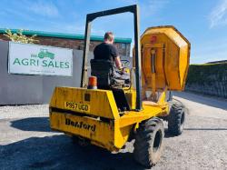 BENFORD 3 TONNE SWIVLE TIP DUMPER*VIDEO*