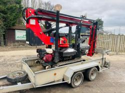 PLATFORM SPIDER 1380 TRACKED MAN LIFT *YEAR 2016* C/W TWIN AXLE PLANT TRAILER *VIDEO*