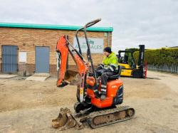 KUBOTA U10-3 MICRO DIGGER*C/W EXPANDING TRACKS*VIDEO*
