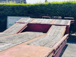 DENNISON DFM 25A FLATBED TRAILER*C/W TUCK AWAY NECK RAMPS*VIDEO*