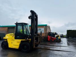 HYSTER H8.00XM 2 STAGE MASTED FORKLIFT*C/W SIDESHIFT*