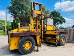 SSP SIDE LOAD DIESEL FORKLIFT C/W 2 X HYDRAULIC SUPPORT LEGS 