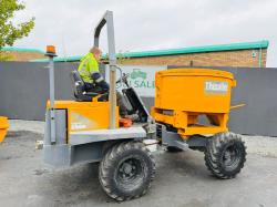 THWAITES MACH070 SITE DUMPER*C/W PAN MIXER AND SKIP*VIDEO*