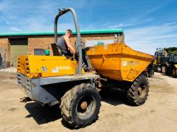 BENFORD TEREX PT6000 STRAIGHT TIP DUMPER*VIDEO*